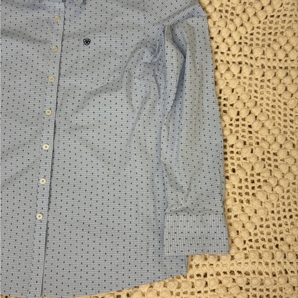 Ariat Men's Major Stretch White Modern Fit Button Down Shirt Size XL. - Picture 3 of 8